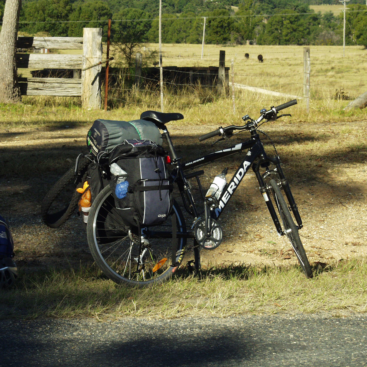 Touring bike with bags
